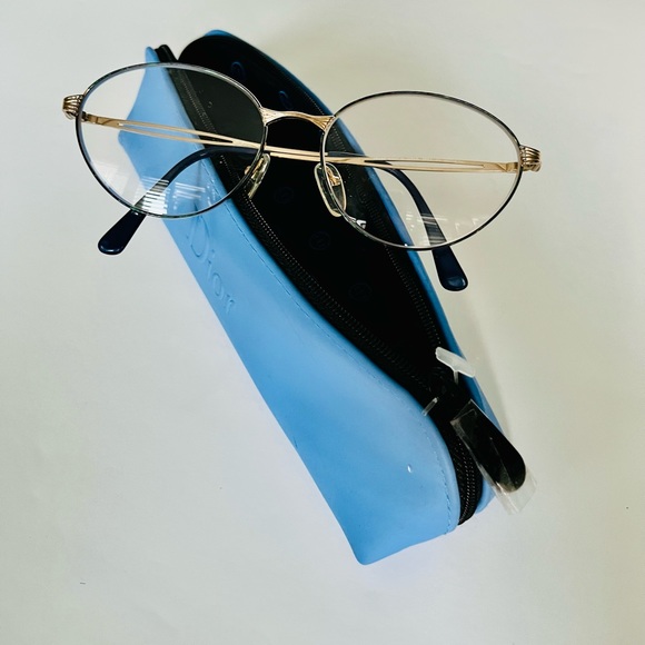 Christian Dior Authentic &Vintage Pale gold metal frames Replaceable Rx lenses - Picture 3 of 12